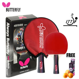 Butterfly Premium Table Tennis Racket with Case - New High-Quality Ping Pong Bat for Beginners