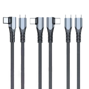 100W 90 Degree Elbow USB C Type C Cable Type C To USB C Male Fast Charging Data Cord for Laptop PC Phone Laptop
