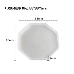 Cetakan Resin Coaster Hexagon Bulat Silicone Shape Mold Aksesoris Buatan Bahan Karet Elastis