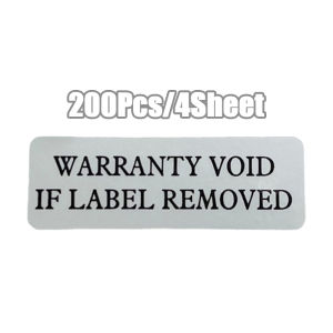 200pcs VOID IF REMOVED Warranty Sticker Hologram Security Seal Brittle Paper Tamper Proof Label