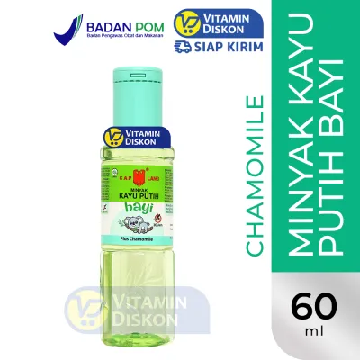 CAP LANG MINYAK KAYU PUTIH BABY CHAMOMILE | Minyak Kayu Putih Bayi Perut Kembung Masuk Angin Penghangat Tubuh Meredakan Gatal Chamomile Aromaterapi
