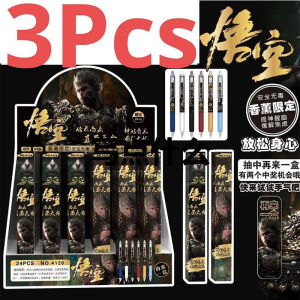 3 Pieces Game Black Myth Wukong 0.5mm Gel Pen Press Pen Limited Pen Student Water Pen Cute School Supplies Stationery gift