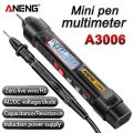 ANANAA 4000 lần đếm Đồng hồ vạn năng kỹ thuật số Không tiếp xúc Tự động Máy kiểm tra điện trở ANENG A3006 Chuyên nghiệp Đồng hồ vạn năng loại bút. 