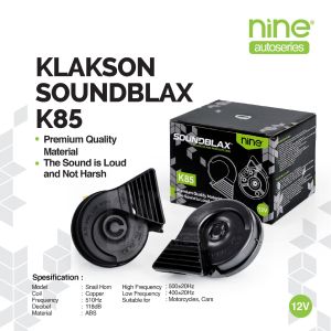 KLAKSON KEONG MOTOR MOBIL HORN SNAIL DOUBLE WATERPROOF SOUNDBLAX K85 - NINE AUTOSERIES