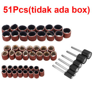 120 PCS Amplas Rol Drum untuk Mini Die Grinder Bor Tuner Sanding Drum + 12 PCS Mandrel Amplas Drum