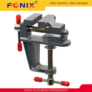 FONIX Mini Jeweler Table 25mm Mini Aluminum Bench Vice Clamp Clamps Craft Table Repair Tool Portable Work Bench Vise