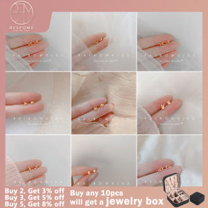 BESFOME 925 Silver Flower Butterfly Small Animal Earrings Women Invisible Mini Earrings Gold Simple Small Wings Bow Jewelry