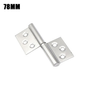 201 Stainless Steel Flagpole Hinge Detachable Bathroom Anti-theft Door Welded Butterfly Hinge