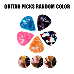 Rixton 20 Pcs Guitar Picks Colorful Celluloid Guitar Pick