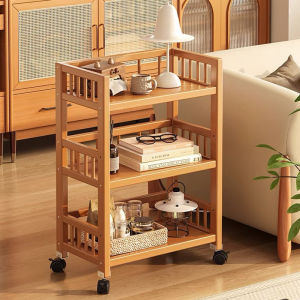 3 Tier Movable Trolley Rack/Kitchen Storage Trolley With Wheel/Bathroom Organiser ​Rack