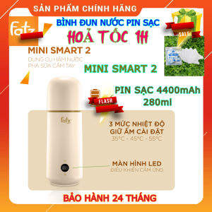 (HoảTốc1h) Dụng cụ hâm nước pha sữa cầm tay Mini Smart 2 FB3625VA Fatz Baby - Bình hâm sữa đun nước cho bé - Chính hãng