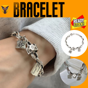 【Franco Fashion】Men Women Six Awn Star Do Old 925 Sterling Silver Bracelet Women Autumn/Winter 2023 New Ins Niche Design Cold Wind Bracelet Gift