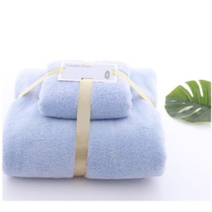 LIVING HOME Handuk 2IN1 Cotton Towel / Handuk Dewasa / Handuk Mandi dan Wajah / Handuk Premium Super Handuk Viral isi 2 - Handuk Daya serap tinggi   Handuk Polos / Handuk Set / Handuk Motif / Handuk Hotel Mandi HANDUK SET 2IN1