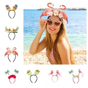 REEBO Pineapple Hawaiian Party Headband Coconut Tree Flamingo Party Props Hairband Happy Headwear Funny Headwear Female/Girls