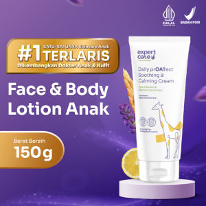 Expert Care Face & Body Lotion Cream Moisturizer | Pelembap Bayi Anak | Colloidal Oatmeal Ceramide Kulit Sensitif