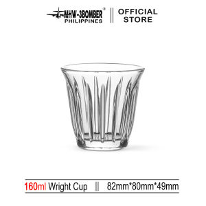 MHW-3BOMBER Wright Cup Transparent Coffee Cup Glass Latte Cappuccino Cup