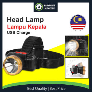Autozone Fishing/Hunting/Camping Rechargeable Headlamp Lampu Kepala Terang
