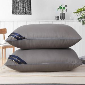 BenBo Luxury Hotel Style Pillow Duo - Plush & Supportive Fill Cooling Cover Ideal for Home Use