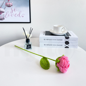 Nijito-Handmade Crochet DIY Flower Knitting Bouquet Girlfriend Birthay Gift Valentines Rose Flowers Fake Flower Present