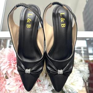 L&B sandal wanita hak 3cm KENANGA sandal casual formal nyaman dipakai dengan elegan