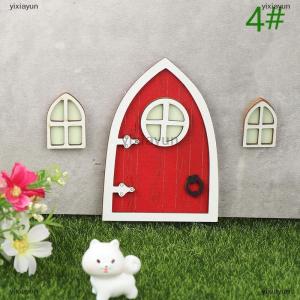 [COD] yixiayun 1Set Dollhouse Miniature Fluorescent Fairy Elf Door Window Model House Decor Toy