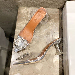 High Heels Bohemian Transparan Heels 7cm hak Tinggi Heels Pesta Kondangan 0129