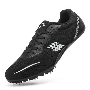 New Track Shoes Senior High School Entrance Examination Sports Comition Men and Women Standing Long Jump Middle and Long Distance Running Spiked Shoes Eight Nails Student Sports