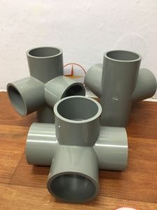 Co góc co 4 nhánh( Chữ thập góc ) phi 42
