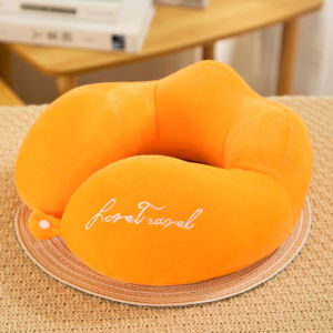 Neck Pillow Travel U-Shaped Portable Solid Flight Cushion Pillow for Home Office Airplane Soft U Pillow Neck Pain Stress Relief HH301 Ready Stock KL