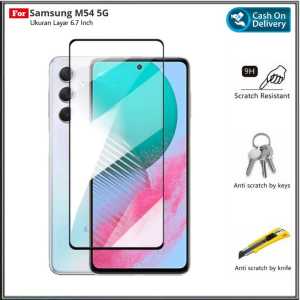 PAKET Full Tempered Glass SAMSUNG M54 5G NEW Tempered Glass Full Layar