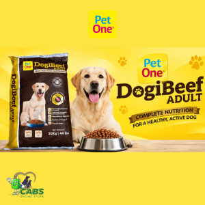 Pet One Dogibeef Adult Dog Dry Food 20kg All Stages Adult Puppy Complete Balanced Nutrition Healthy