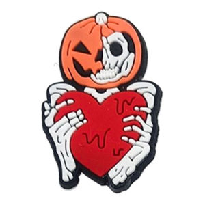 New Halloween PVC Soft rubber funny ghost detachable decorative buckle for clogs and shoes DIY Accessories
