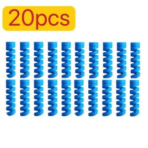 20pcs Spiral Silicone Data Cable Case Elastic Anti-breaking Winder Universal Charging Cable Protection Multi-color Classification Logo