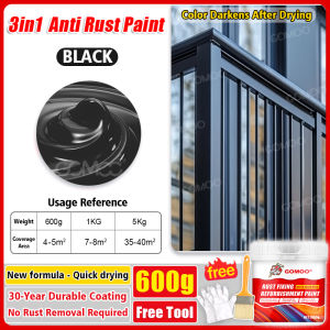 Rust-proof for 100 years🔥German paint for metal steel Rust Paint for Metal 1000g Rust Remover Primer Paint Coating Converts rust into a protective layer to prevent rusting for Color Steel Tiles Roof Windows Iron Doors Etc pintura para sa bakal