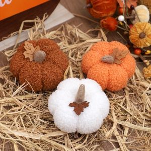 Halloween Decoration Pumpkin Figurine Festive Holiday Ornament Spooky Party Table Decor for Home Bar Office Desk Haunted House Display