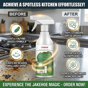 Kitchen Cleaner Grease Remover Gentle Oil Stain Cleaner Kitchen Appliance Cleaner Shine Gloss Stove Oven Microwave Hood Multi Purpose Cleaner