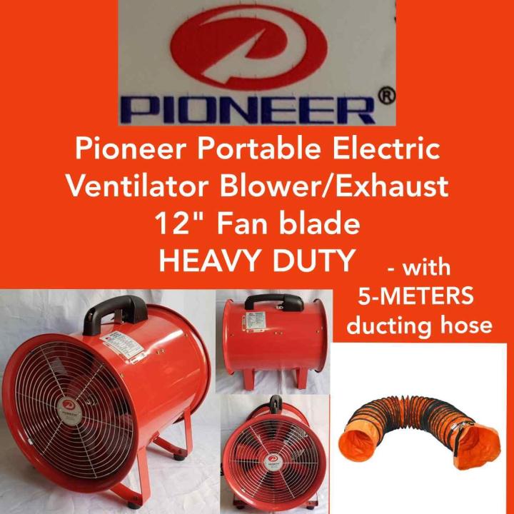 PIONEER Electric Portable Ventilator/ Exhaust Blower Fan 12" Drum Type