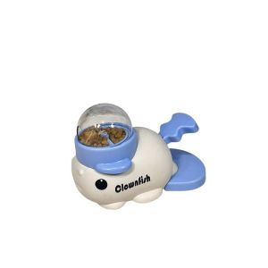 Feeder Dropper Interactive Dog Toy Freeze Dried Treats Press To Launch Snacks Yellow Duck Design Pet Supplies