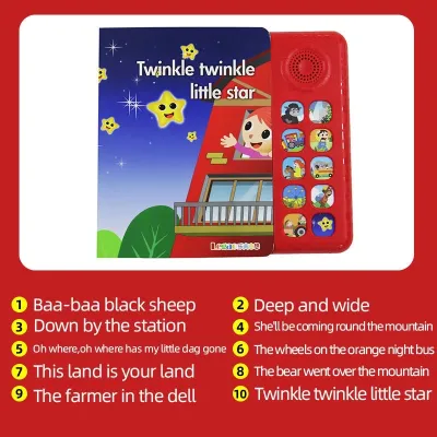 bookstore ♦Baby Shark Kids Favorite Songs baby Sound Book Buku Bayi buku muzik English Book mainan bayi audiobook buku bunyi 英文有声书✤