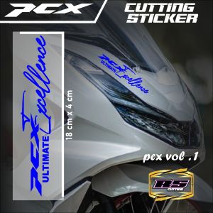 Cutting Sticker PCX - Stiker Lis Variasi Motor Honda PCX Exceed Ultimate Excellence Signature