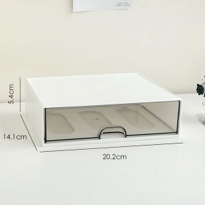 ชุดกล่องใส่เครื่องสำอาง ฟรีสติ๊กเกอร์ มีลิ้นชักเก็บของ ชั้นวางของ พร้อมลิ้นชัก วางซ้อนได้หลายชั้น