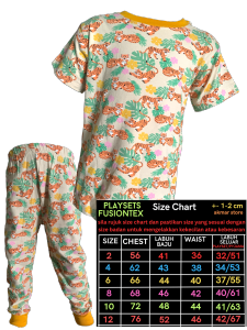 BAJU TIDUR BUDAK LELAKI PYJAMA BUDAK PEREMPUAN BRAND FUSIONTEX SIZE 2-12 100% COTTON PAJAMA BUDAK BOYS/GIRL PYJAMA