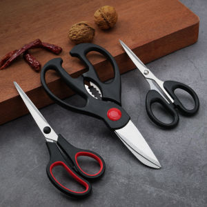 Scissors Three-Piece Set Household Strong Chicken Bone Scissors Multi-Function Food Scissors Stainless Steel Scissors
