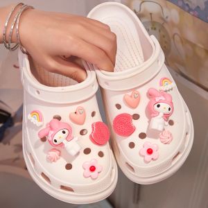 jibbitz charms Melody 3D Three-Dimensional Shoes Flower Shoe Buckle diy Accessories Cute Pink Cartoon Decorative Womens cross Upper Decorations
