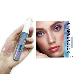 Neza Mirror Lip Gloss Long Lasting Lipstick Moisturizing Plumping Discoloration Flickering Color Shimmer Jelly Lip Tint