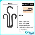 Baete 10pcs Shoes Drying Racks Multi-purpose Hanger Space Saving Slipper Double Hooks Supermarket Shelf. 