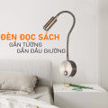 Đèn đọc sách gắn tường đầu giường LED 3W - 220V, Loại ánh sáng chiếu rọi, Thân đèn Kim loại chỉnh góc sáng 360 độ - DW002. 