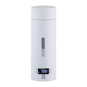 300W 500Ml Smart Heating Electric Water Cup Integrated Thermos Cup Portable Travel Office Mini Stainless Steel Kettle