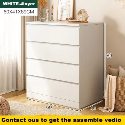 ROOSIO Furniture Cabinet Drawer Organizer Box Chest Drawer Cabinet for Clothes 3/4 Tiers Durabox Wooden Cabinet Clothes Organizer Clothes Storage Cabinet