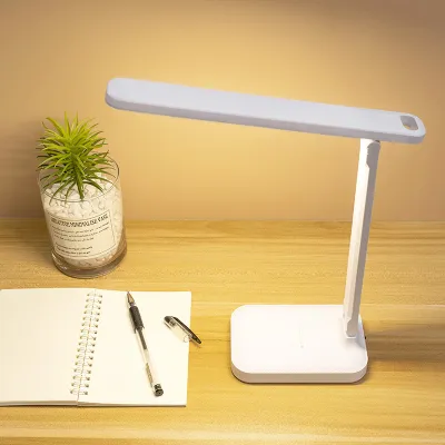 LED Table Lamp Foldable Touch Dimming Desk Lamp Eye Protection Touch Controls Stepless Adjustable Brightness Home Office Lighting Work Learning Lights 臺燈